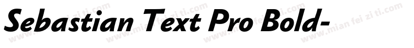 Sebastian Text Pro Bold字体转换